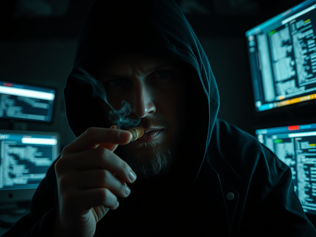 Just some hacker dude being a hacker.